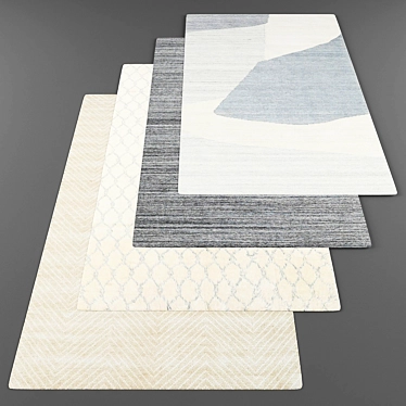 Modern Style Rug Set 3D model image 1 