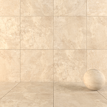 Flaviker Navona Honey Cross: Stunning 120x120 Wall & Floor Tile 3D model image 1 