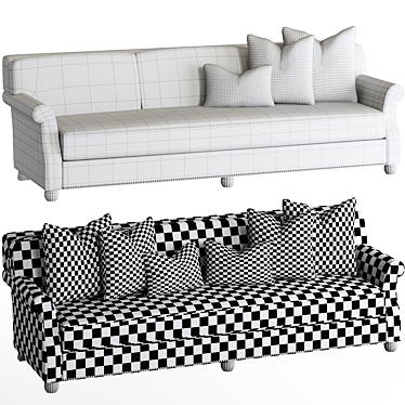 Luxurious Avery Boardman Sofa 3D model image 1 