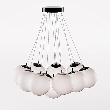 Elegant Maybel Chandelier: Achieve stunning lighting 3D model image 1 