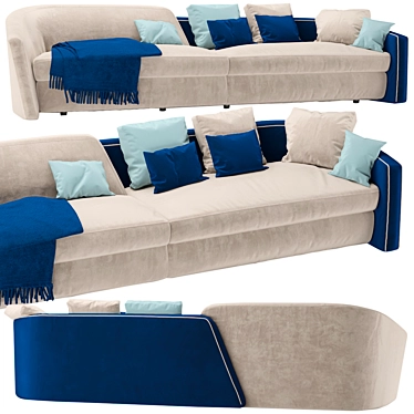 Modular STRATUM Sofa: Stylish and Comfortable 3D model image 1 