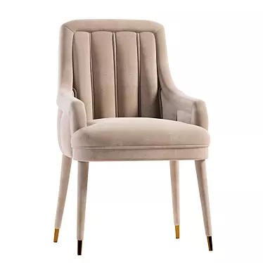 Modern Dining Chair: Sleek and Stylish 3D model image 1 