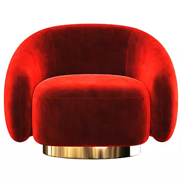 Brice Swivel Chair: Modern Design and Ultimate Comfort 3D model image 1 