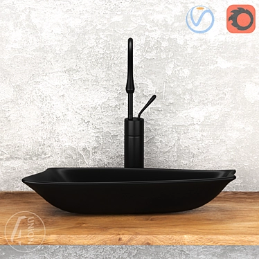 Illuminated Washbasin: Light Form 3D model image 1 