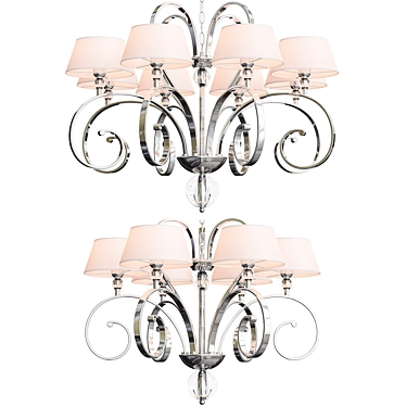 Palermo Elegance Chandelier Set 3D model image 1 