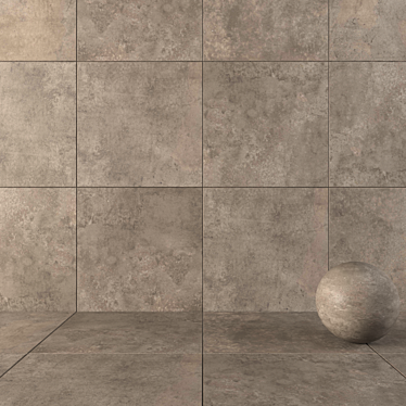 Flaviker Hyper Taupe: Stunning 120x120 Wall/Floor Design 3D model image 1 