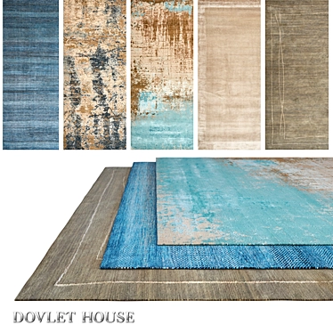Luxury House Carpets Set - 5 Pieces (Part 649) 3D model image 1 