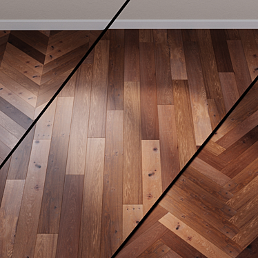 Elegant GOODWIN Oak Parquet 3D model image 1 