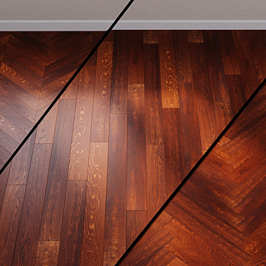 Oak Veneto Parquet Board: Elegant and Versatile 3D model image 1 