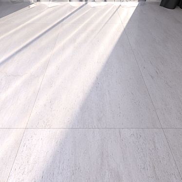 Hyper White Floor Tiles 3D model image 1 