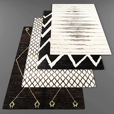 Title: Modern Style Rugs Set 3D model image 1 