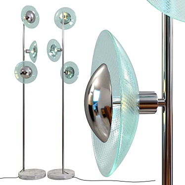 UFO Tre Floor Lamp 3D model image 1 