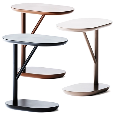 Elegant Porto Side Table 3D model image 1 