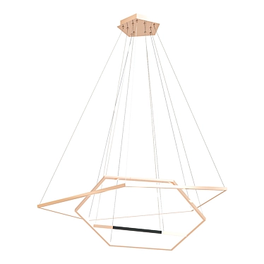 Elegant Vesanto Chandelier 3D model image 1 