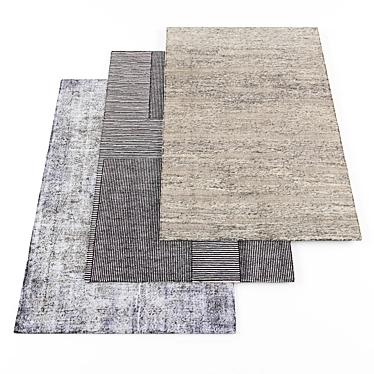 High Resolution Random Rugs Set 3D model image 1 