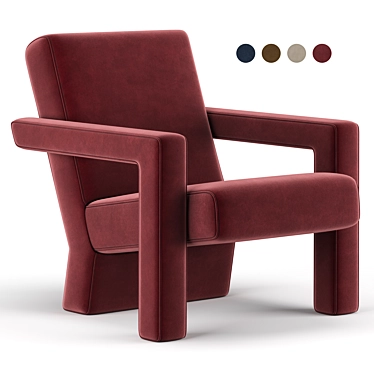 Rietveld Unesco Chair - Timeless Elegance 3D model image 1 