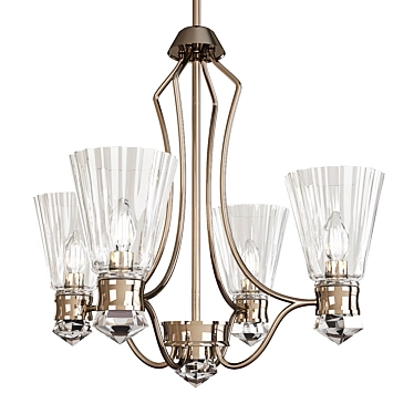 Elegant Kayva Chandelier 3D model image 1 