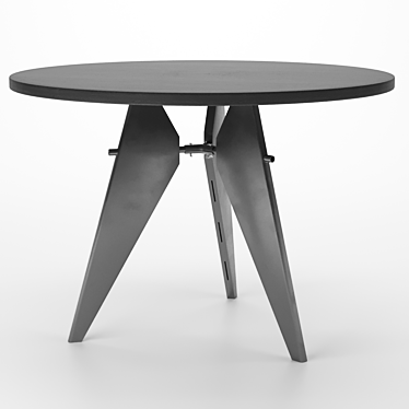 Gueridon Black 100: Modern and Elegant Table 3D model image 1 