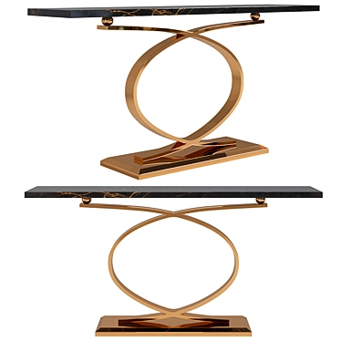 Modern Console Table LaLume 3D model image 1 