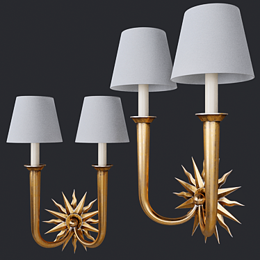 Icarus Wall Lamp: Modern Elegance 3D model image 1 