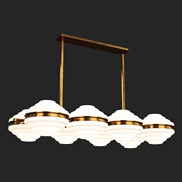 Elegant Ellepi Chandelier 3D model image 1 