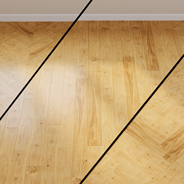 Haro Parquet 4000 Oak Nature Plank 3D model image 1 