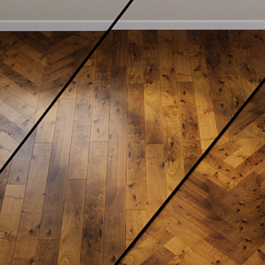 Haro Parquet 4000 Mocha Oak Plank 3D model image 1 