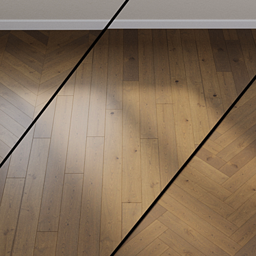 Haro Parquet 4000 Strip: Shell Gray Elegance 3D model image 1 