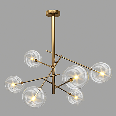 Scandinavian Jeta Pendant Light 3D model image 1 