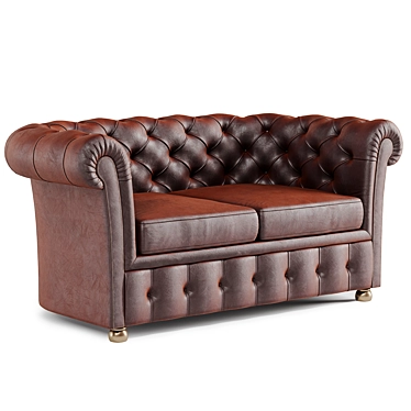 Elegant Chester Sofa - PBR Ready 3D model image 1 