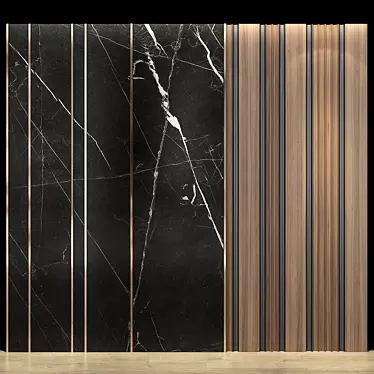 Elegant Wall Panel 16: Enhance Your Space 3D model image 1 