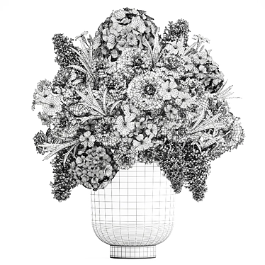 Spring Blossom Bouquet 3D model image 1 