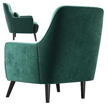 Modern Rufus Armchair: PBR-enabled, High-quality, FBX 3D model image 1 