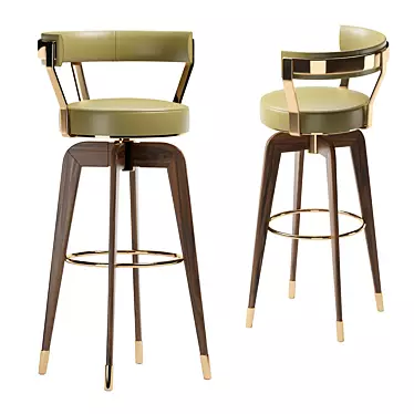 Sleek Bar Chair GILMORE 3D model image 1 