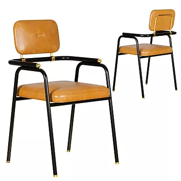 Elegant Bergman Dining Chair 3D model image 1 