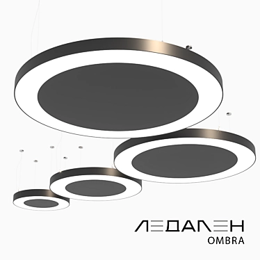 Elegant Round OMBRA Lamp 3D model image 1 