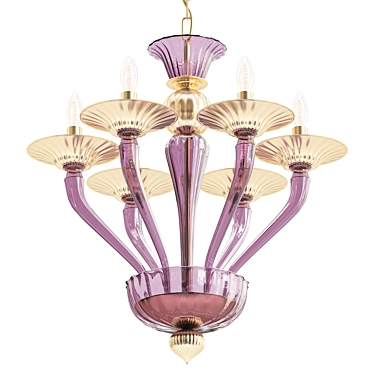 Elegant Murano 1152 Chandelier 3D model image 1 