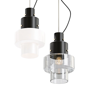 Industrial Diesel Gask Pendant Light 3D model image 1 