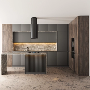 Modern Kitchen04 | 2015 Version | Vray+Corona Render | 3Ds Max 2015 3D model image 1 