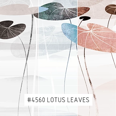 Lotus Leaves Dream | Eco-Mural Wallpapers 3D model image 1 