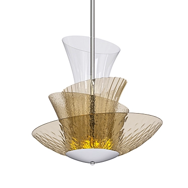 Elegant Trevi Pendant Light 3D model image 1 