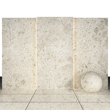 Elegant White Gray Stone: Texture Maps, Various Sizes 3D model image 1 