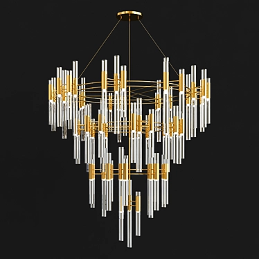 Ethereal Cascade Chandelier 3D model image 1 