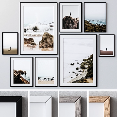 Versatile Photo Frames Set 3D model image 1 