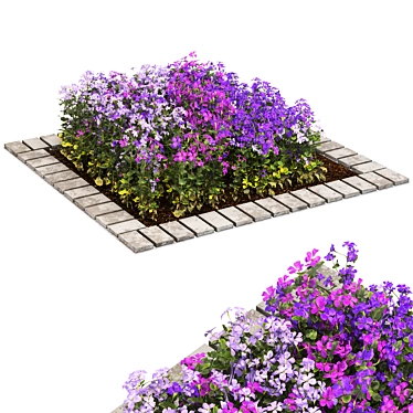 Blossom Gardens: Exquisite Outdoor Flowers 3D model image 1 