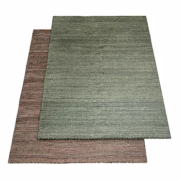 Hand-Woven Reversible Heimdal Rug 3D model image 1 