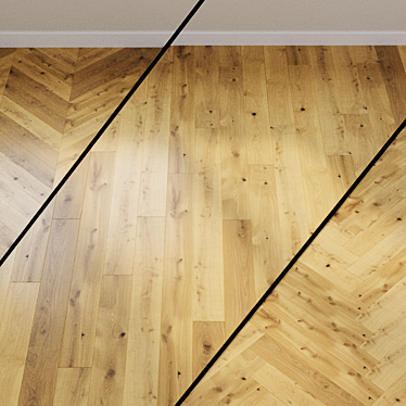 Sauvage Oak Parquet Board 3D model image 1 