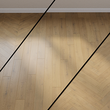 HARO Parquet 4000 - Elegant Gray Oak Flooring 3D model image 1 