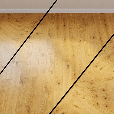 HARO PARQUET 4000 Oak Savage: Natural Elegance 3D model image 1 