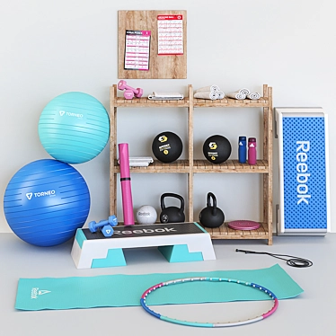 Ultimate Home Gym Set 3D model image 1 